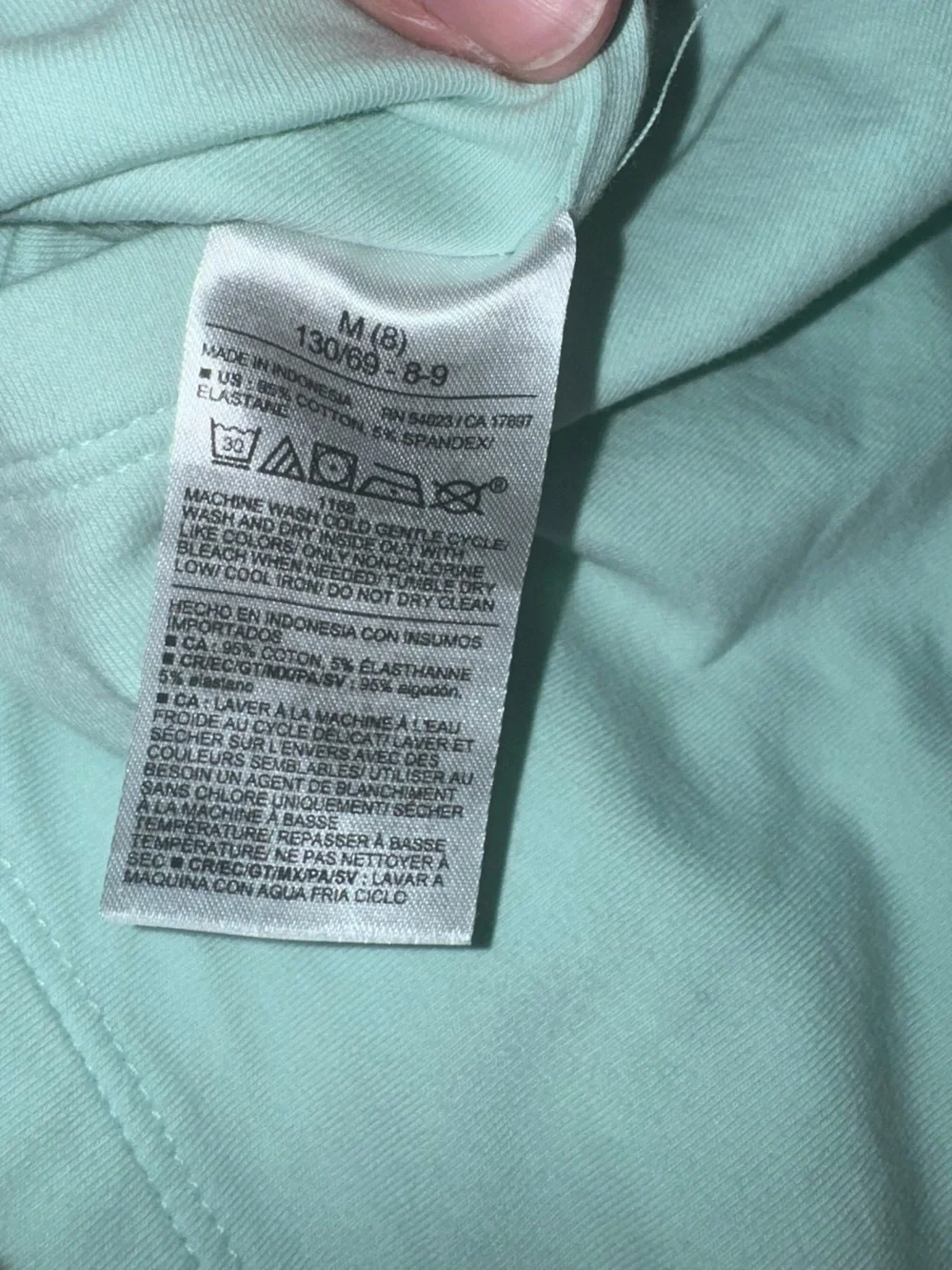 Old Navy Girls Mint Green Halter Tank Top Size M 8 Stretch Cotton Y2K
